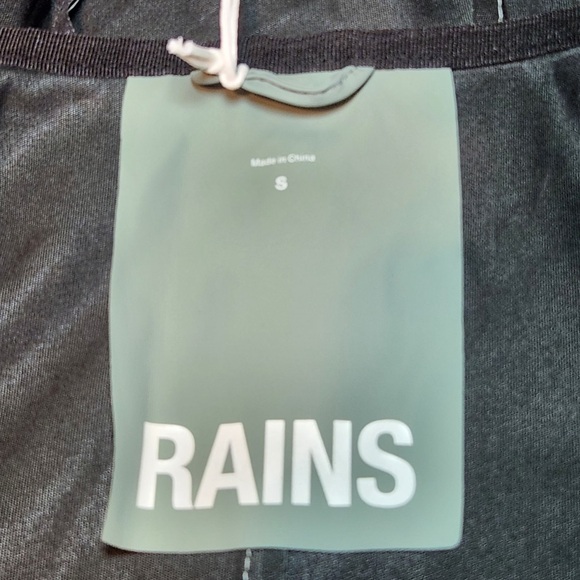NWT Rains Women's Long Jacket W3 Waterproof Rain Jacket Coat Minimalist - Picture 6 of 8